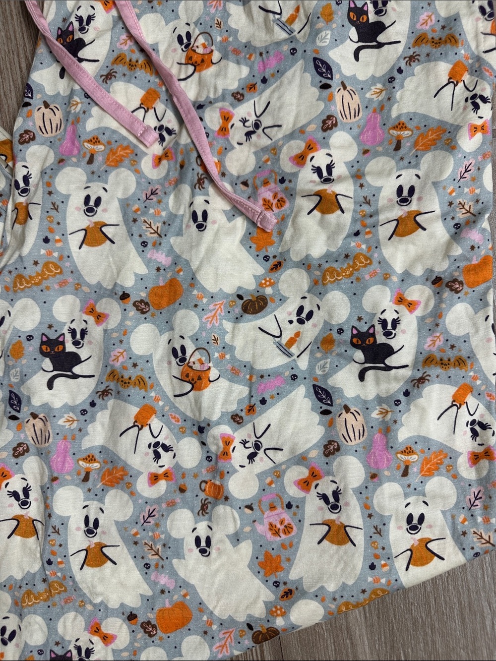 Disney Mickey Ghost Halloween Pajama Bottoms Lounge with Drawstring 🎃 👻 - Picture 3 of 9